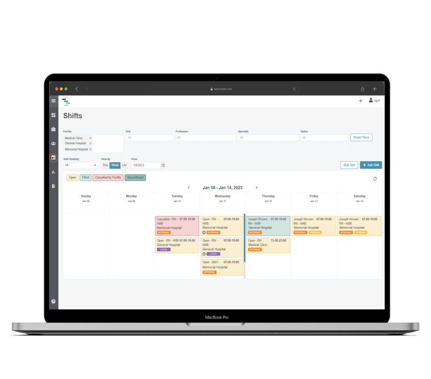 Shift monitor