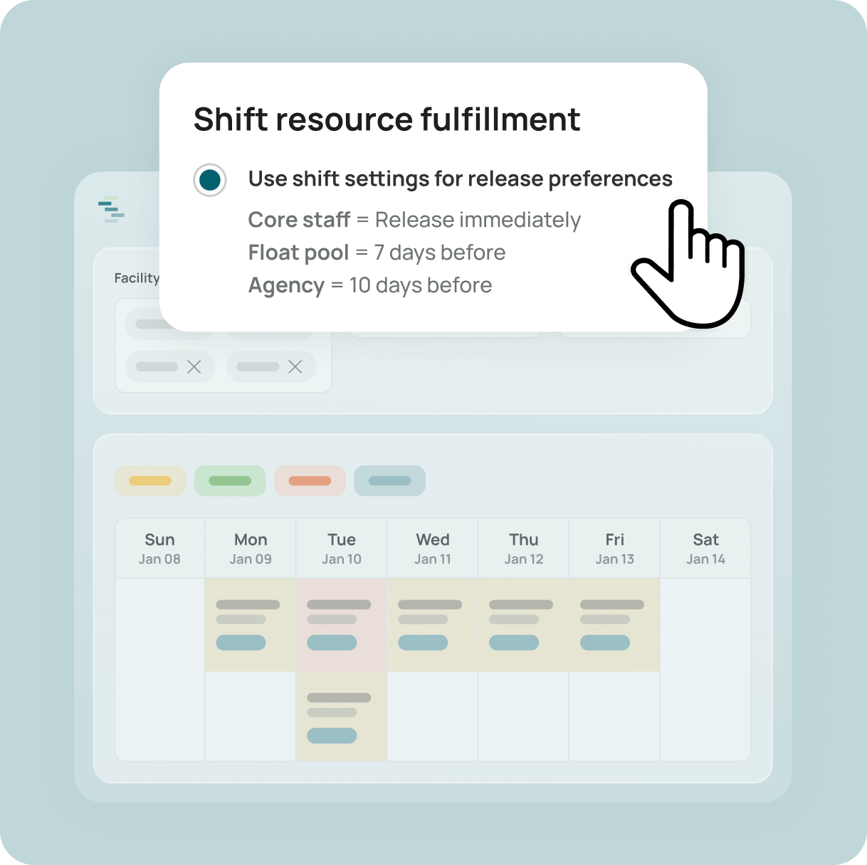 Shift resource fullfillment